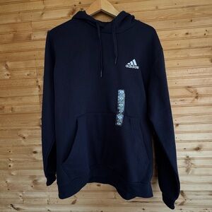 Adidas Hoodie Black Men's Size XL NWT Recycled Materials Sustainable Casual Core